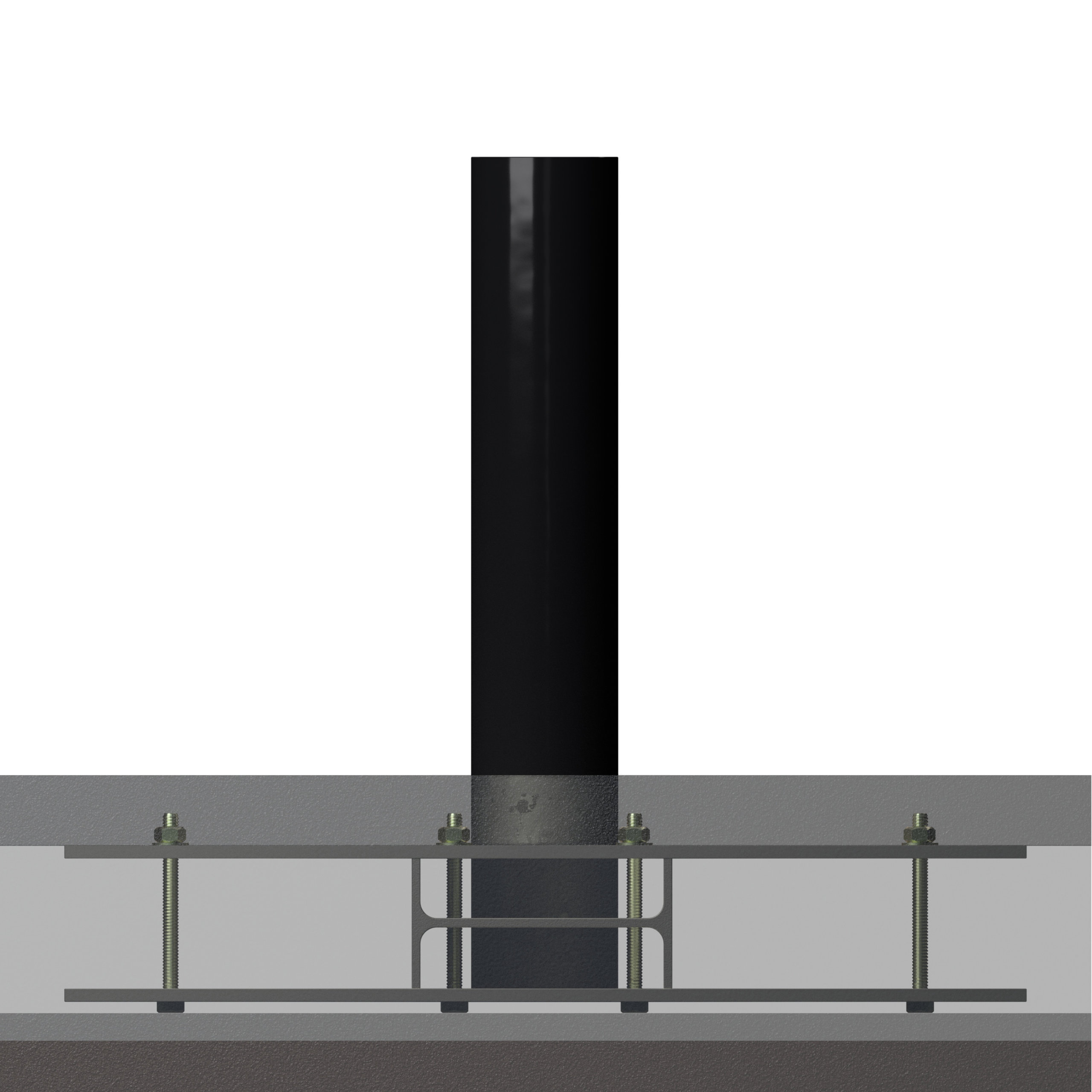 PAS 68 Shallow Standalone Terra Neptune Bollards 7.5t