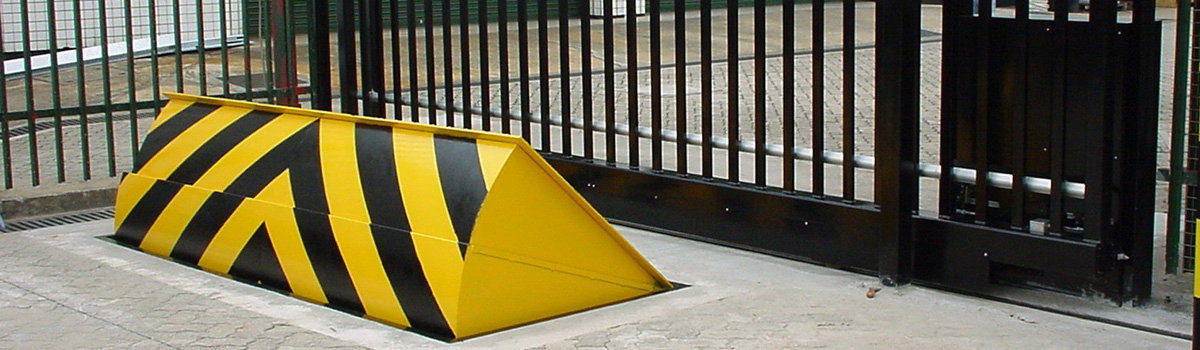 Road Blockers at International Bank in Hong Kong